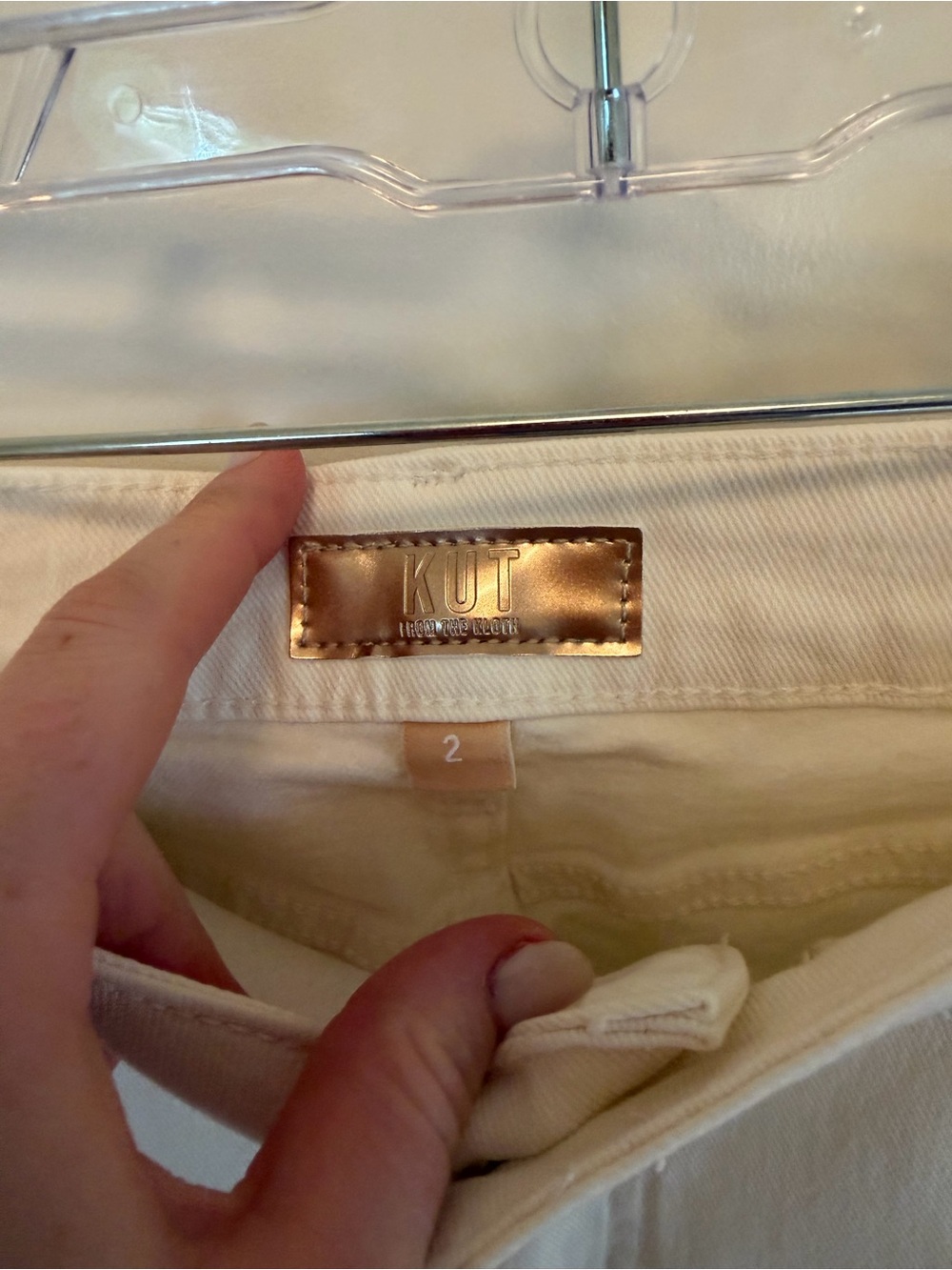 Kut from the Kloth White Flare Jeans - Picture 5 of 6